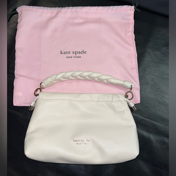kate spade New York Parchment color lambskin cross body purse - Picture 1 of 10
